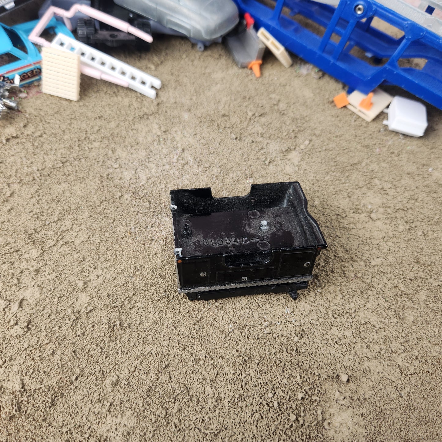 1:64 Greenlight DRW Utility Body with Crane Black Silver