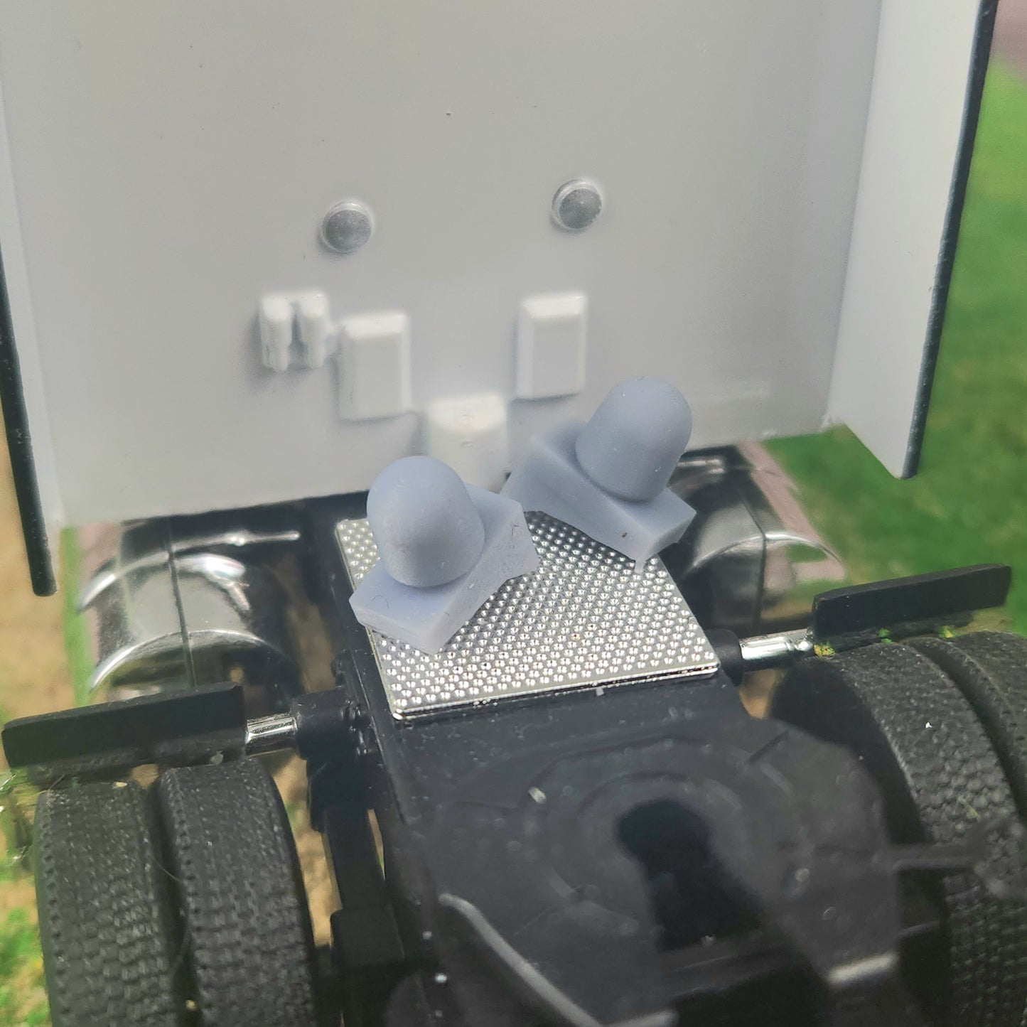 1:50 Scale 3D Printed Semi Truck Satellite TV Antenna Set of 2