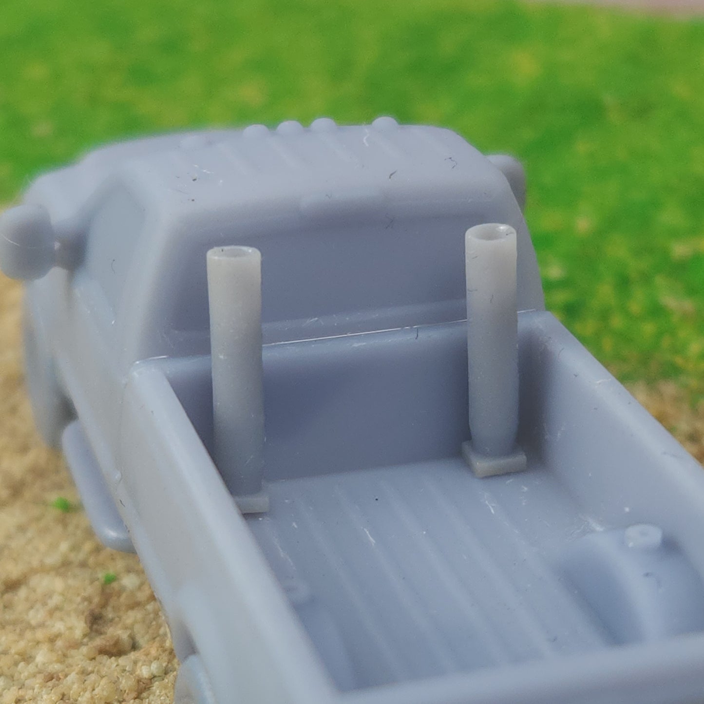 1:87 HO Scale 3D Printed Pickup 8" Diesel Exhaust Stacks Flat Top Pair of 2