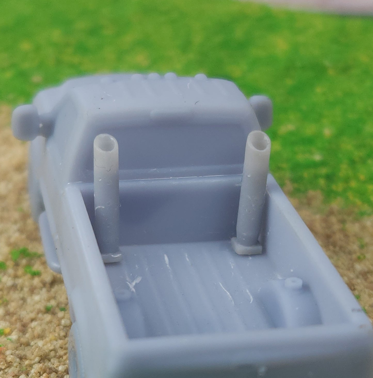 1:87 HO Scale 3D Printed Pickup 8" Diesel Exhaust Stacks Miter Cut Pair of 2