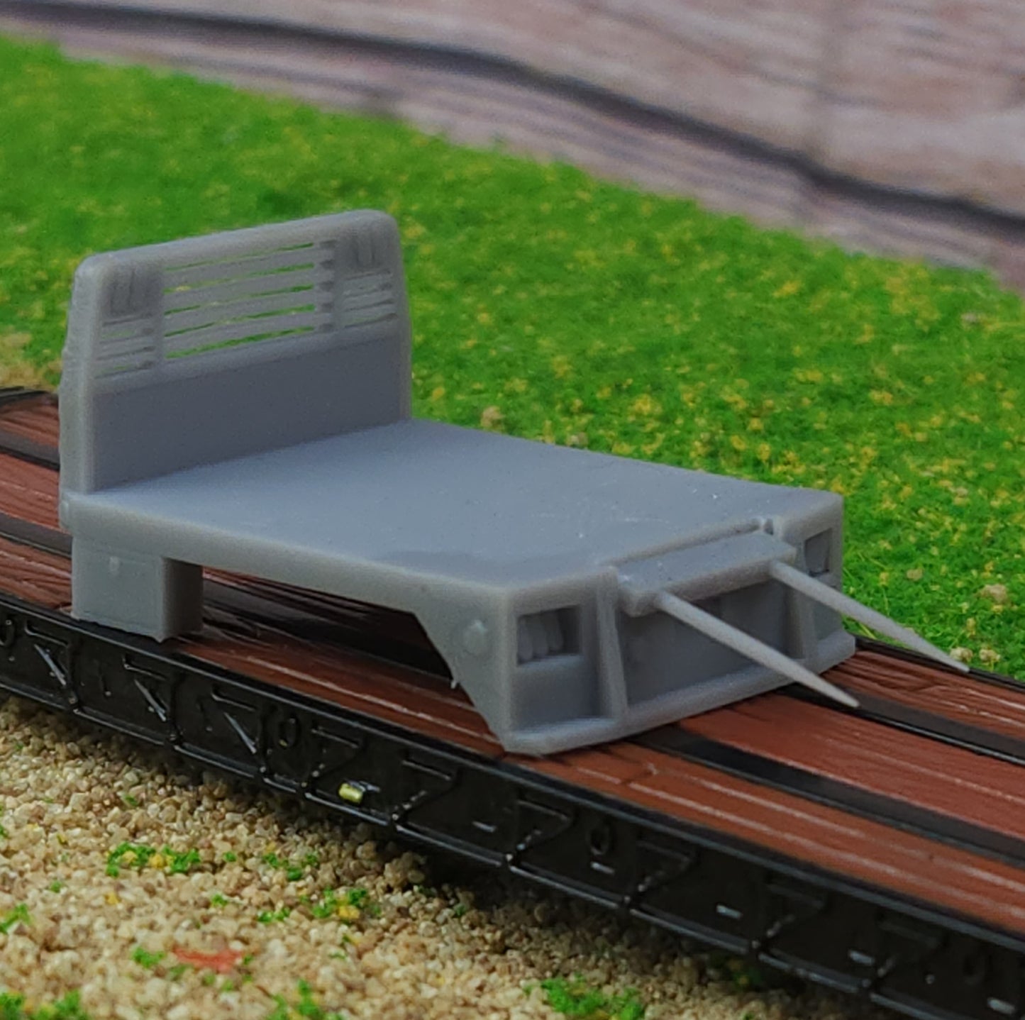 1:87 HO Scale 3D Printed SRW Flatbed Adjustable Bale Spike Truck Body