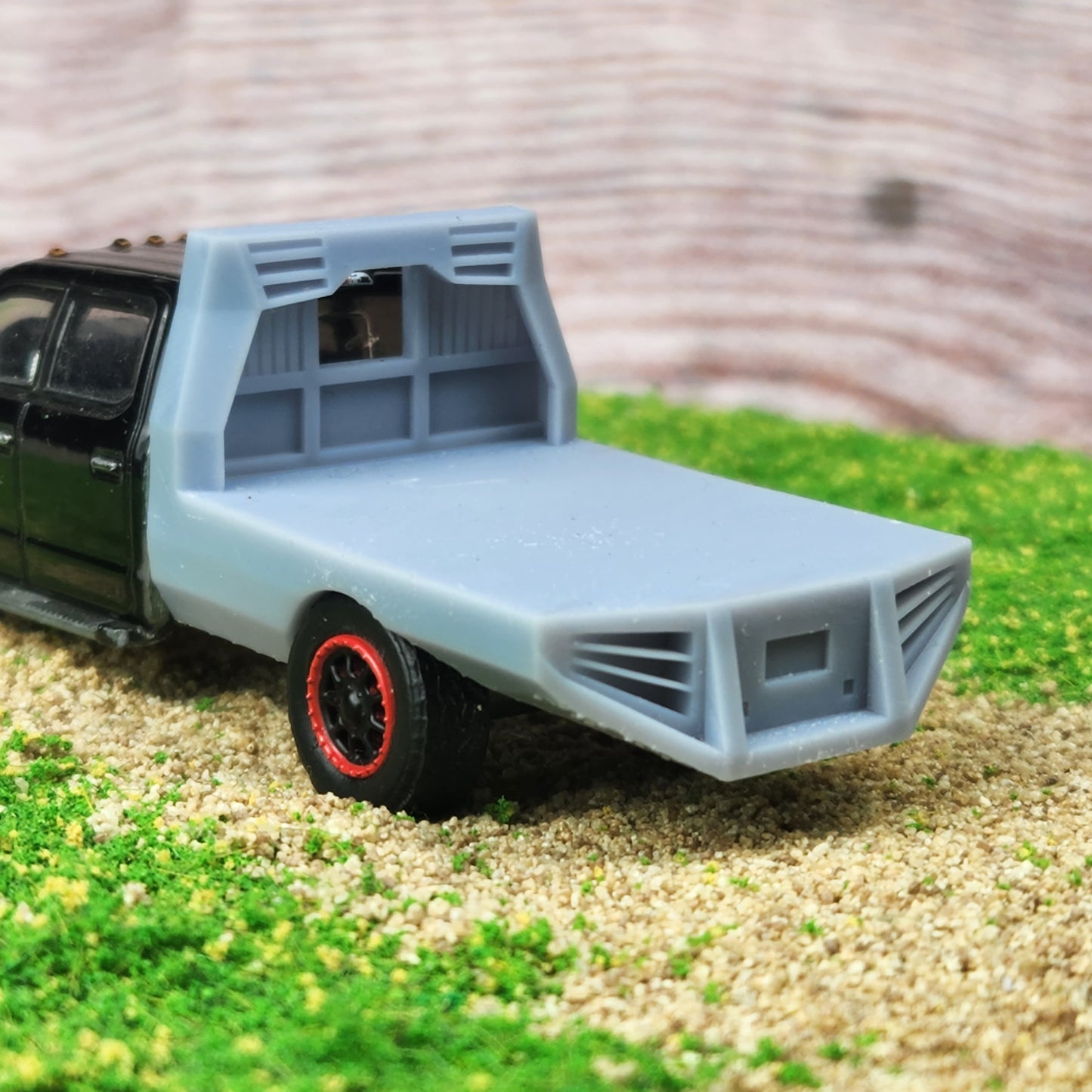 1:64 Scale 3D Printed SRW Flatbed Truck Body V2 Custom