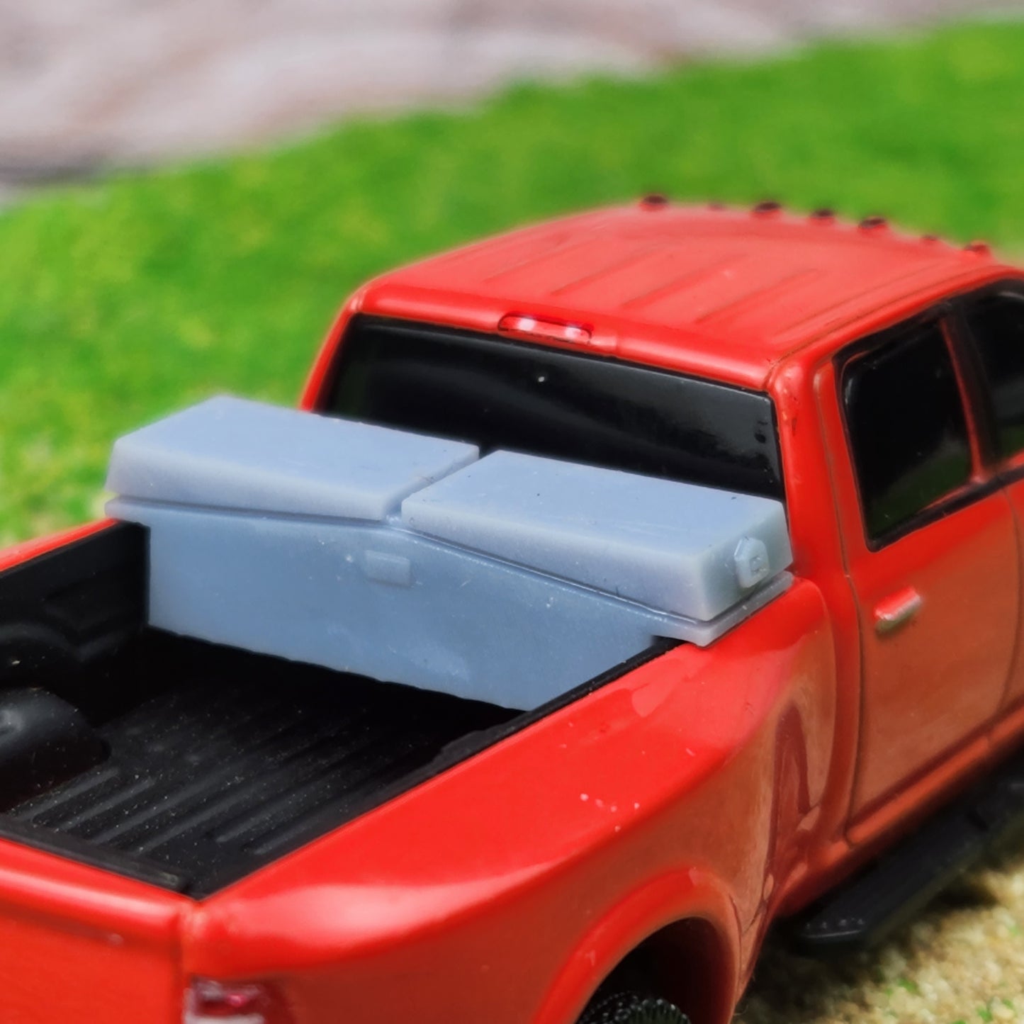 1:64 Scale 3D Printed Truck Bed Toolbox Gullwing Style
