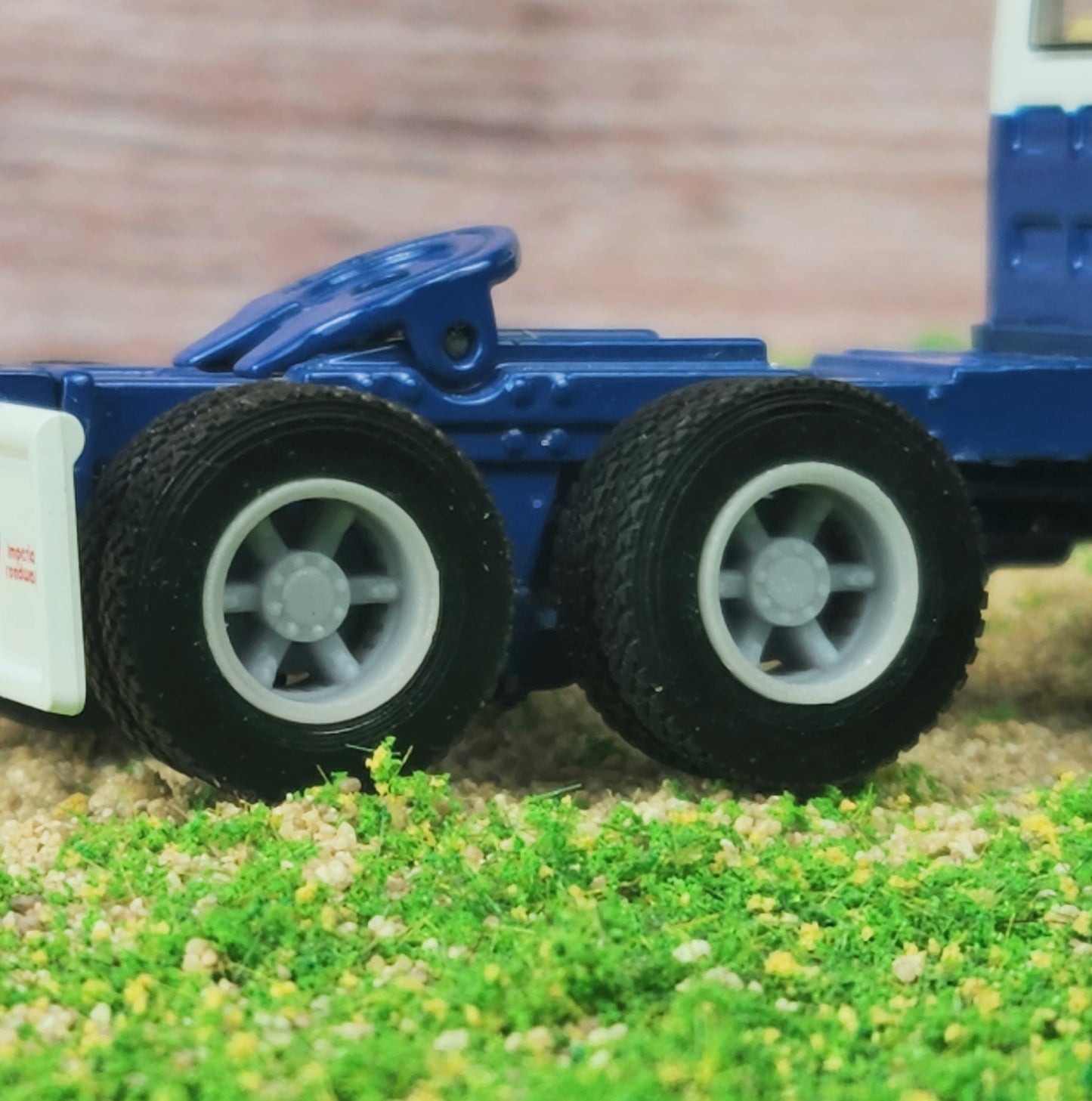 1:64 3D Printed Semi Truck 6 Spoke Dayton Style Wheels and Tires Full Set 2 Sizes