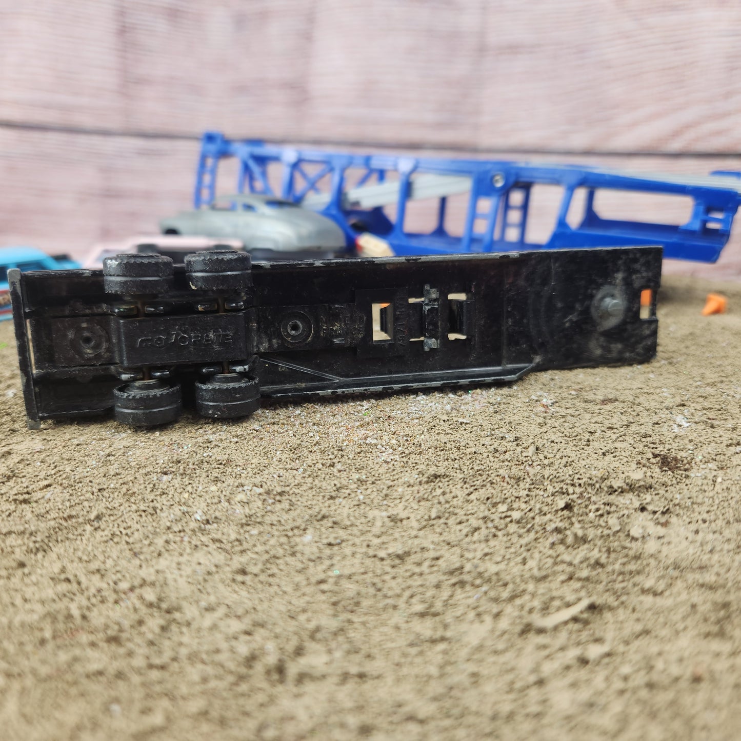 1:87 Majorette Boat Trailer Only Black