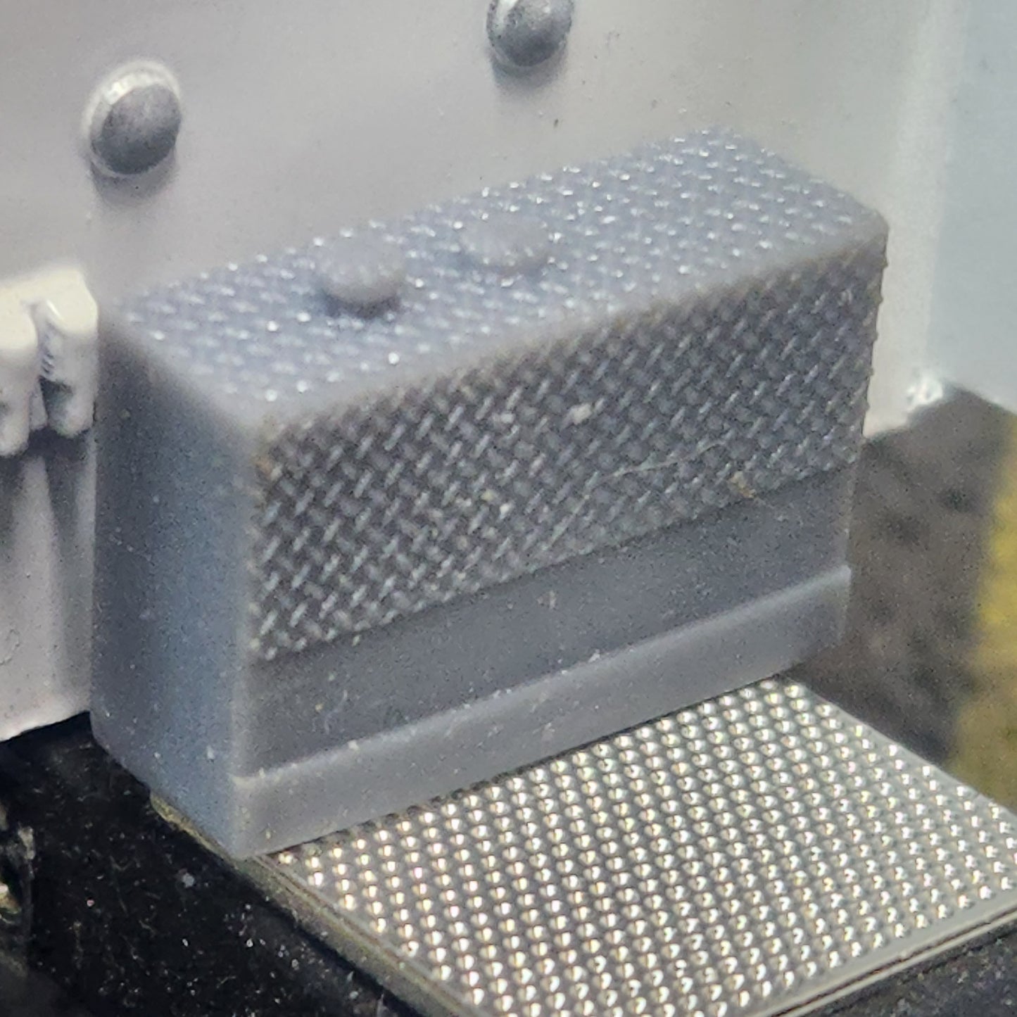 1:50 3D Printed Wet Kit 50 Gallon Hydraulic Tank Diamond Plate Semi Truck
