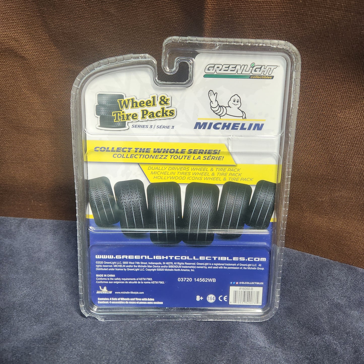 1:64 Greenlight Green Machine Michelin Wheel and Tire Pack NIP