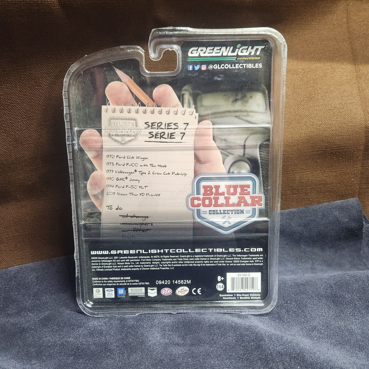 Greenlight 1:64 Blue Collar 1994 Ford F-150 XLT RAW Metal Chase