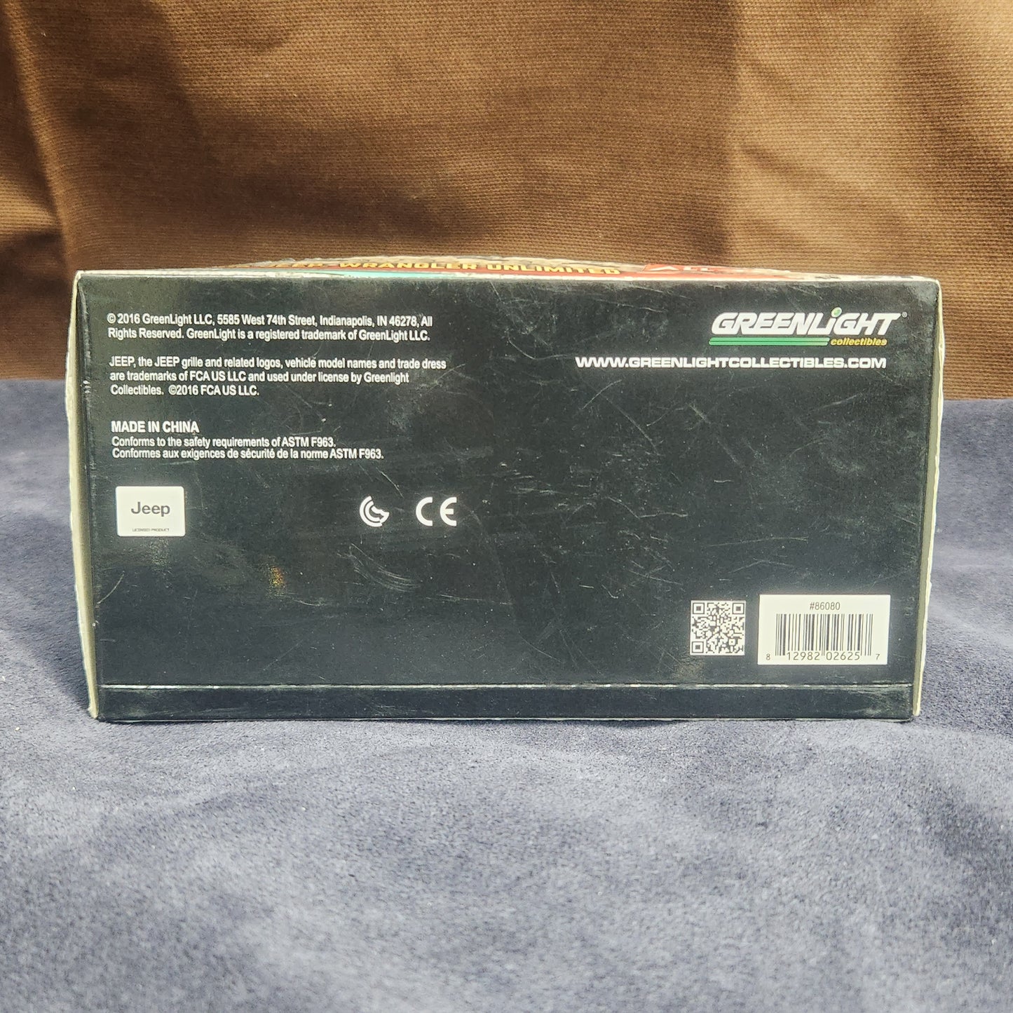 Greenlight 1:43 2016 Jeep Wrangler Unlimited Goodyear Chase Green Machine Edition