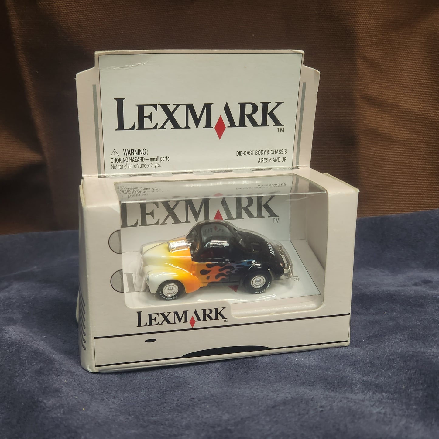 Lexmark Johnny Lightning 1:64 Willys Coupe with Flames