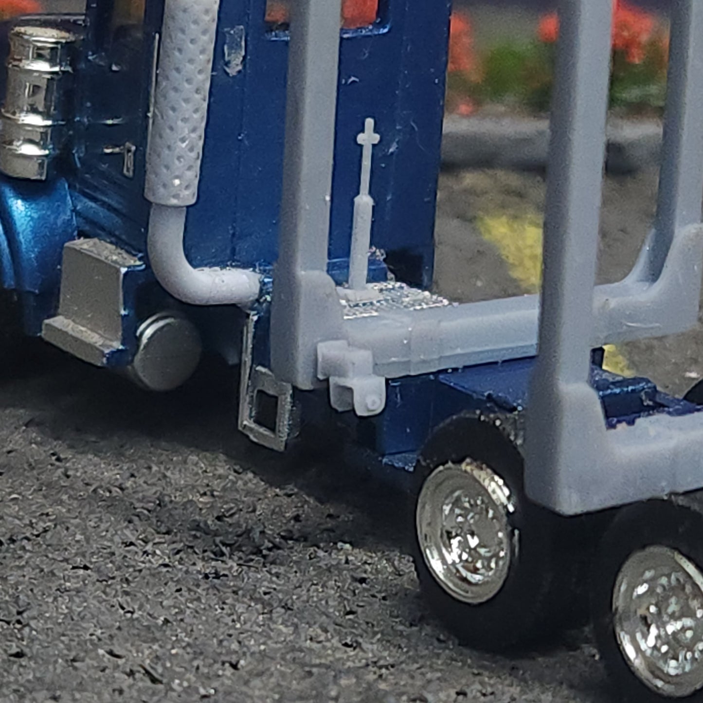1:87 HO 3D Printed 8 Foot Log Bunks w Tie Down Winches Pair of 2 Logging Truck