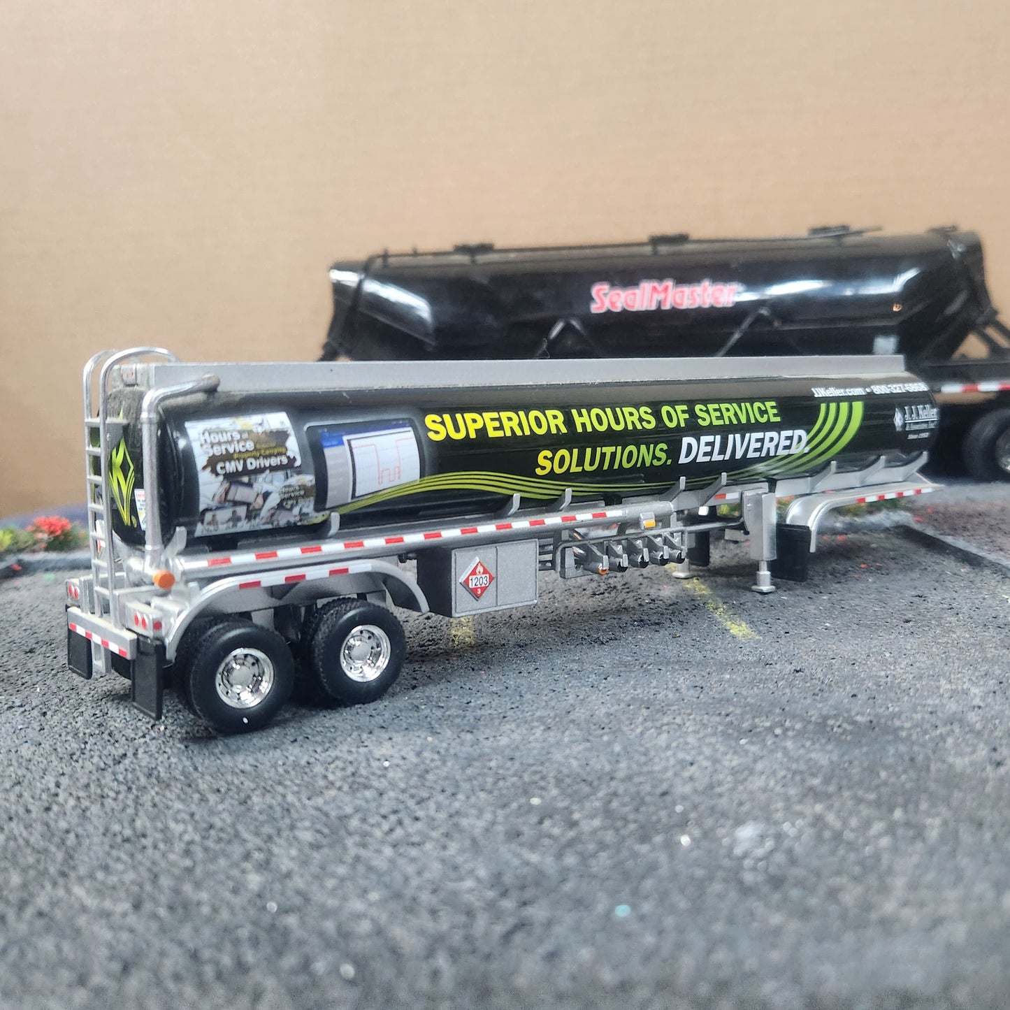 First Gear/DCP 1:64 Scale Tandem Tank Trailer Only JJ Keller Tanker