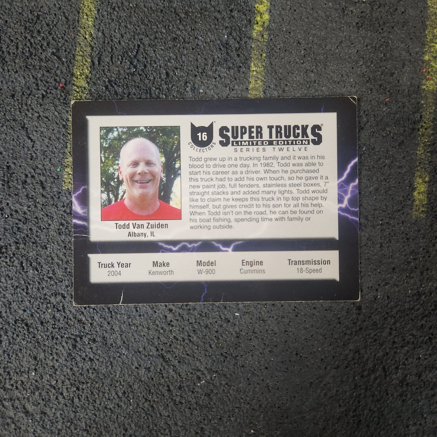 Cat Scale Collectibles Super Trucks Collectible Card