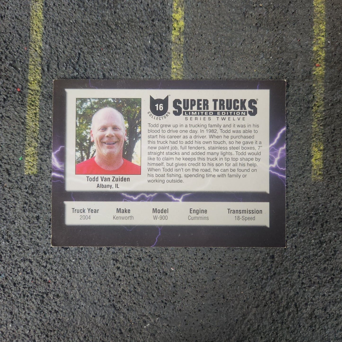 Cat Scale Collectibles Super Trucks Collectible Card