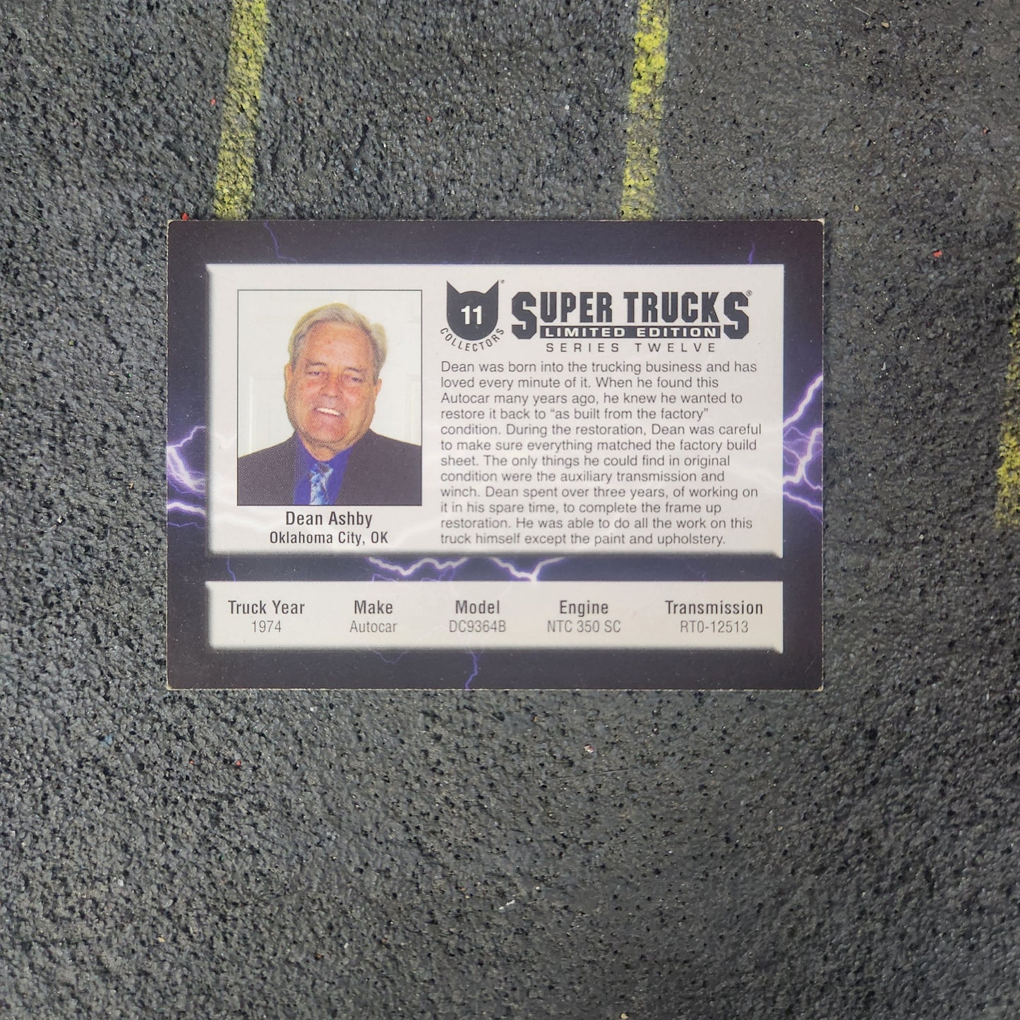 Cat Scale Collectibles Super Trucks Collectible Card