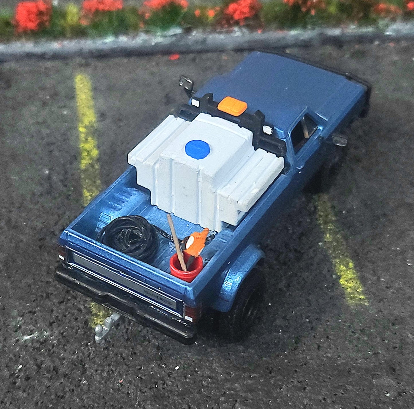 Fully Custom 1:64 Greenlight Lifted Dodge D350 Dually Farm Water Work Truck