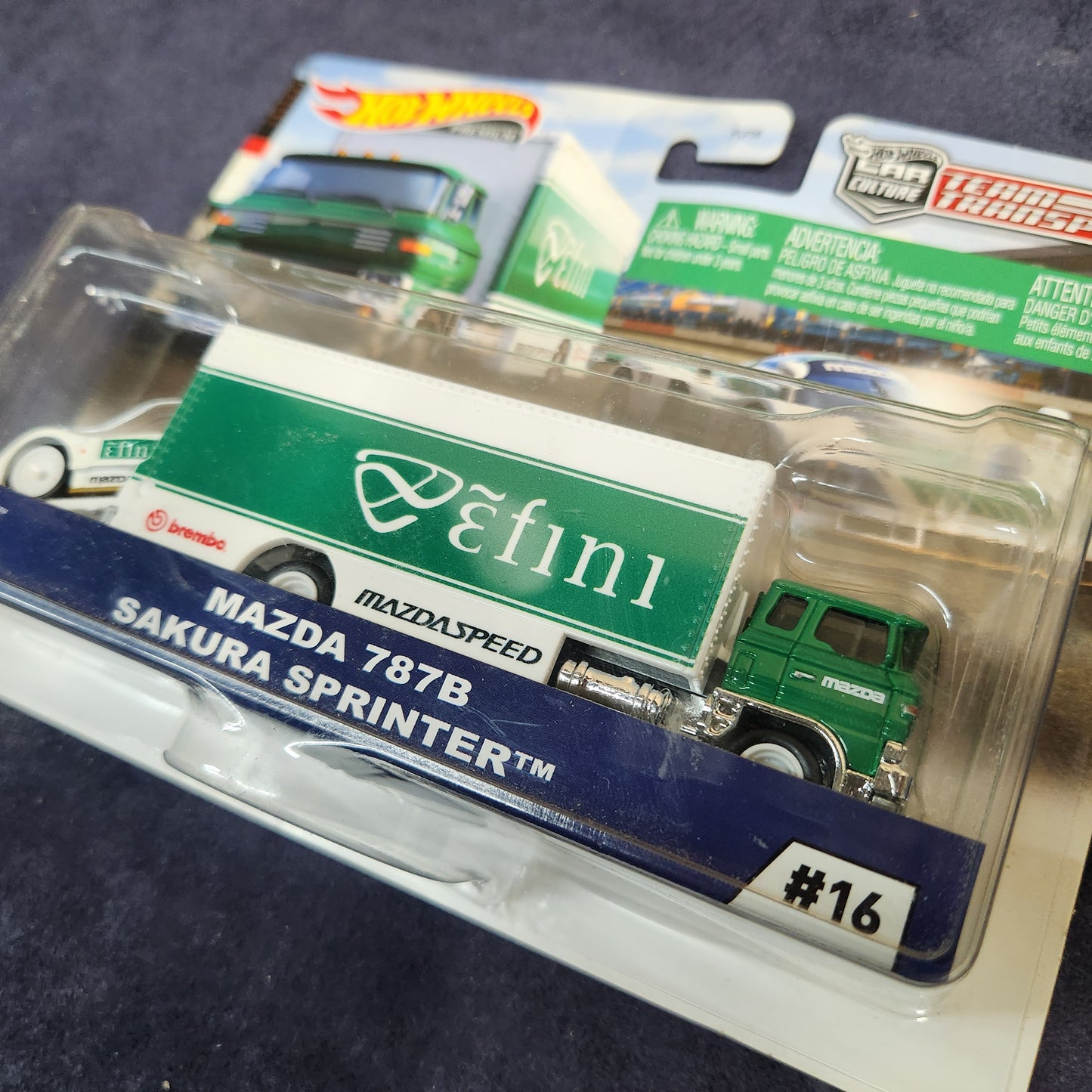 Hot Wheels 2019 Team Transport Mazda 787B Sakura Sprinter Efini Hauler Set