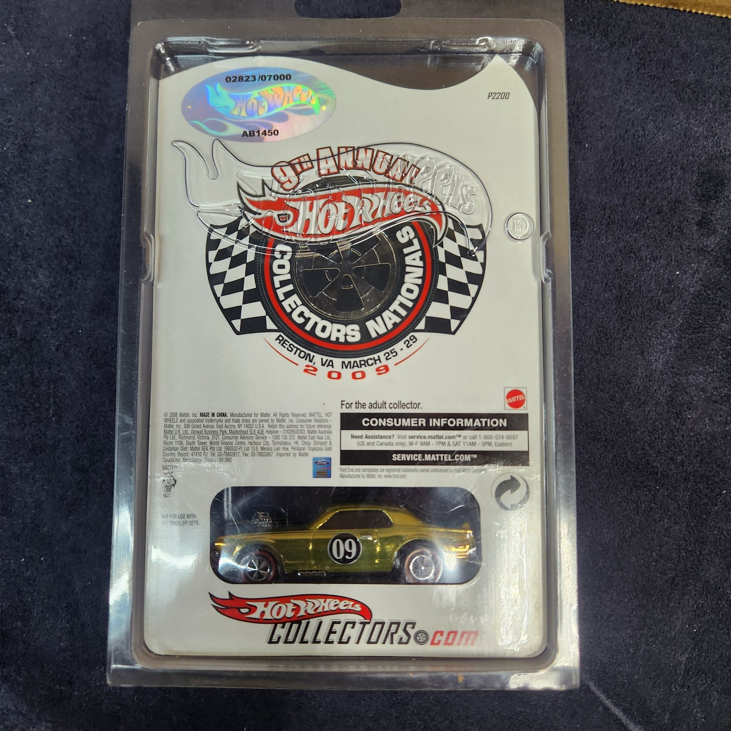 Hot Wheels Redline Club RLC Nitty Gritty Kitty Yellow 2823/7000