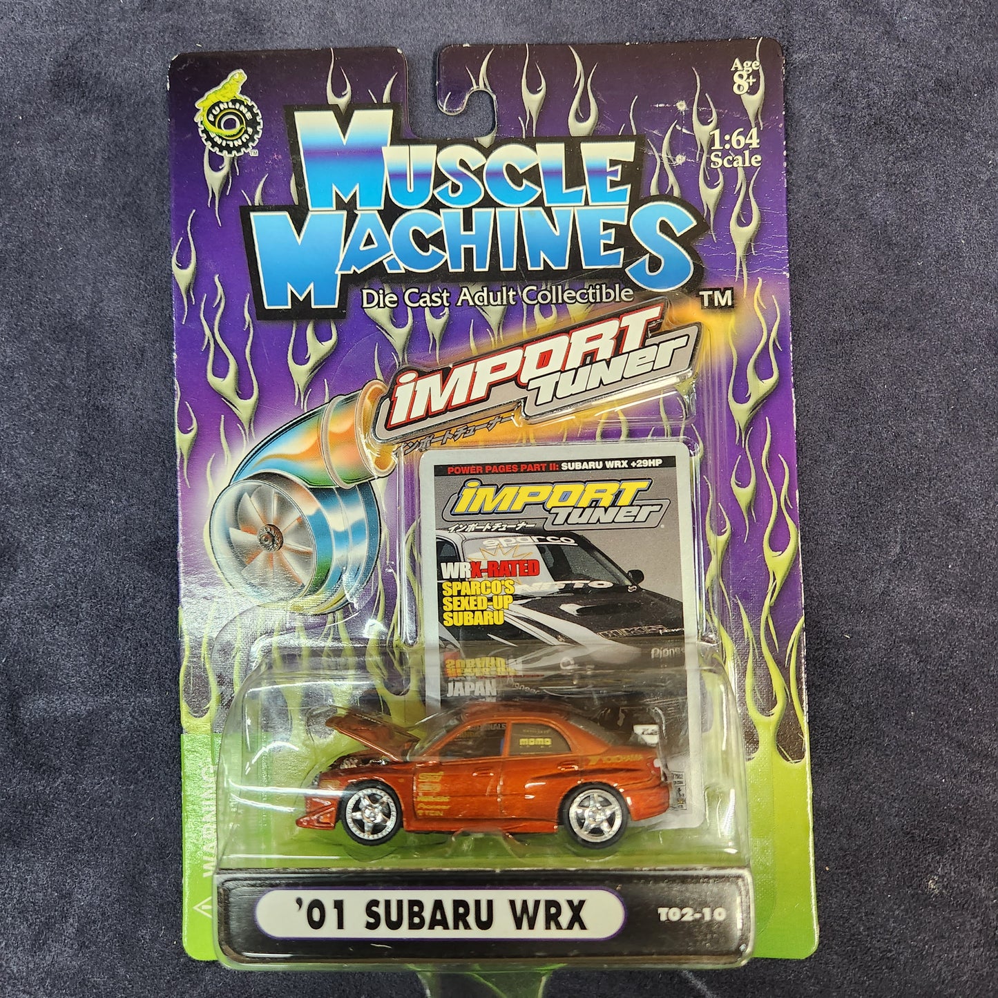 Muscle Machines 1:64 Import Tuners Set of 3 Cars Subaru WRX Toyota Supra Ford FR200