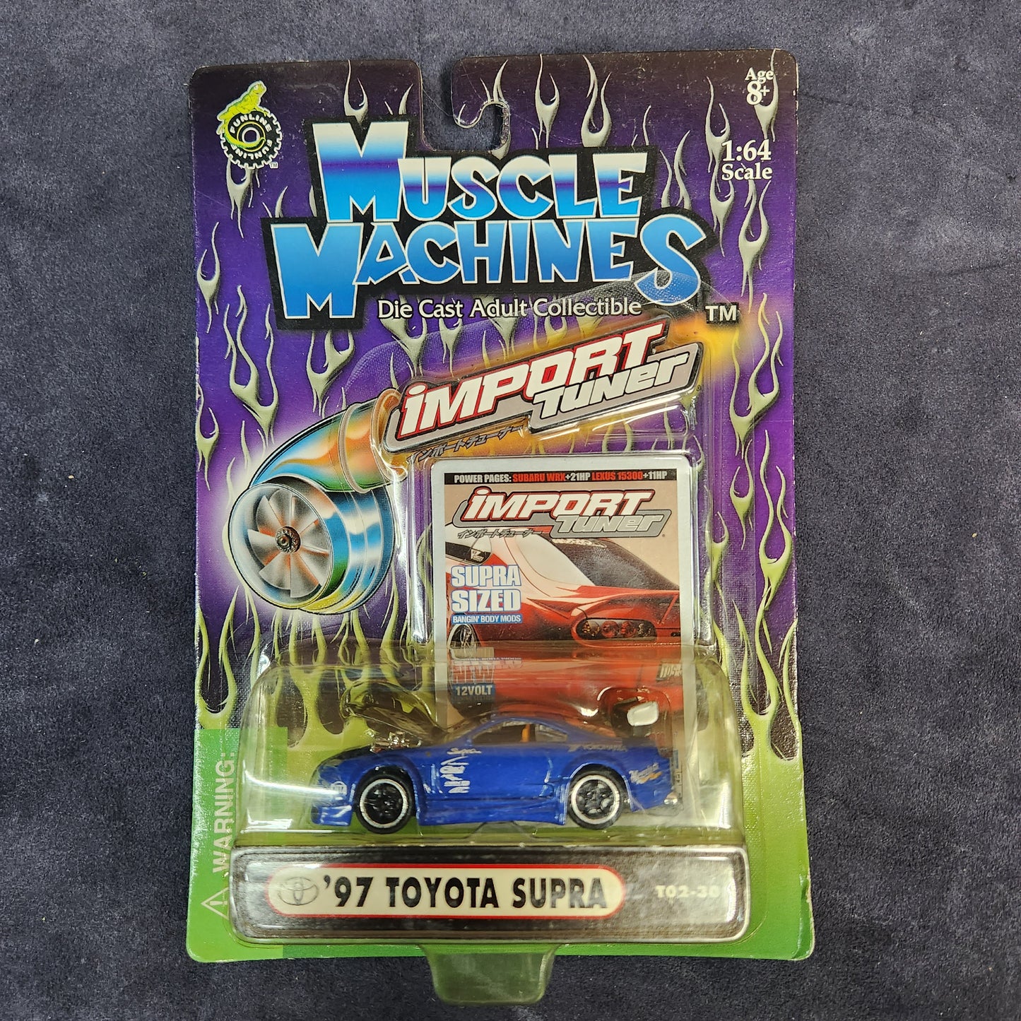 Muscle Machines 1:64 Import Tuners Set of 3 Cars Subaru WRX Toyota Supra Ford FR200