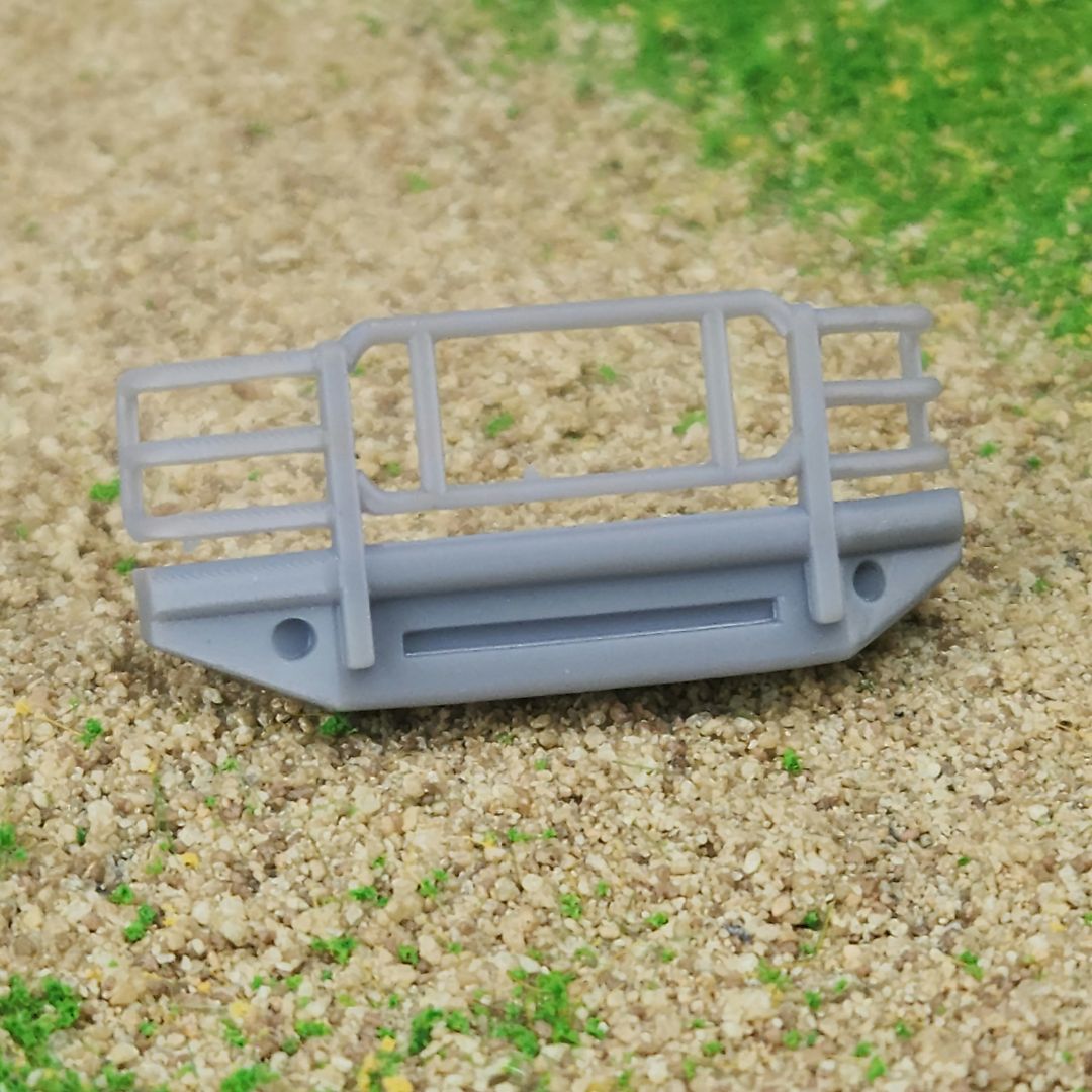 1:64 Scale 3D Printed Heavy Duty Front Bumper for Greenlight Ford F350 Dually