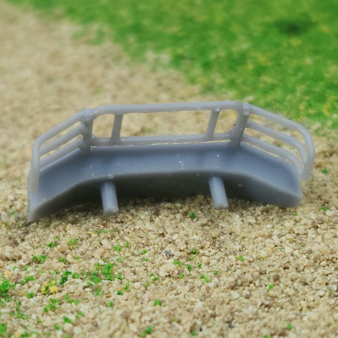 1:64 Scale 3D Printed Heavy Duty Front Bumper for Greenlight Ford F350 Dually