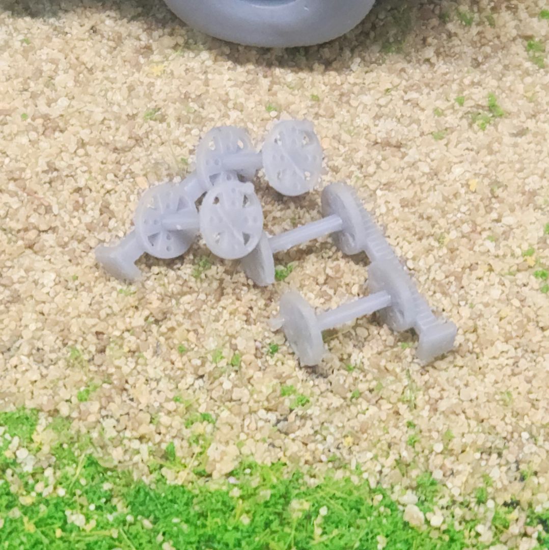 1:50 Scale 3D Printed Hose Wire Reels Pack of 2 for Welding Beds
