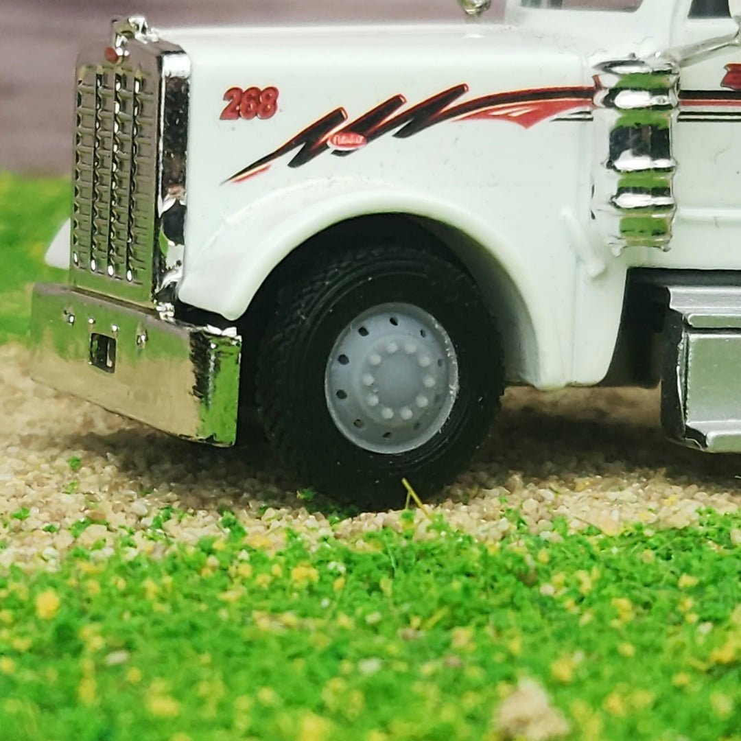 1:87 HO Scale 3D Printed Semi Truck 10 Hole Style Wheels and Tires Full Set