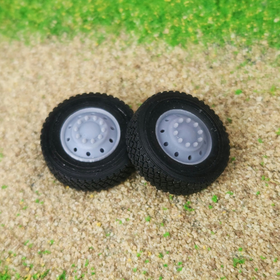 1:50 3D Printed Semi 10 Hole Style Front Float Super Single Wheels Tires