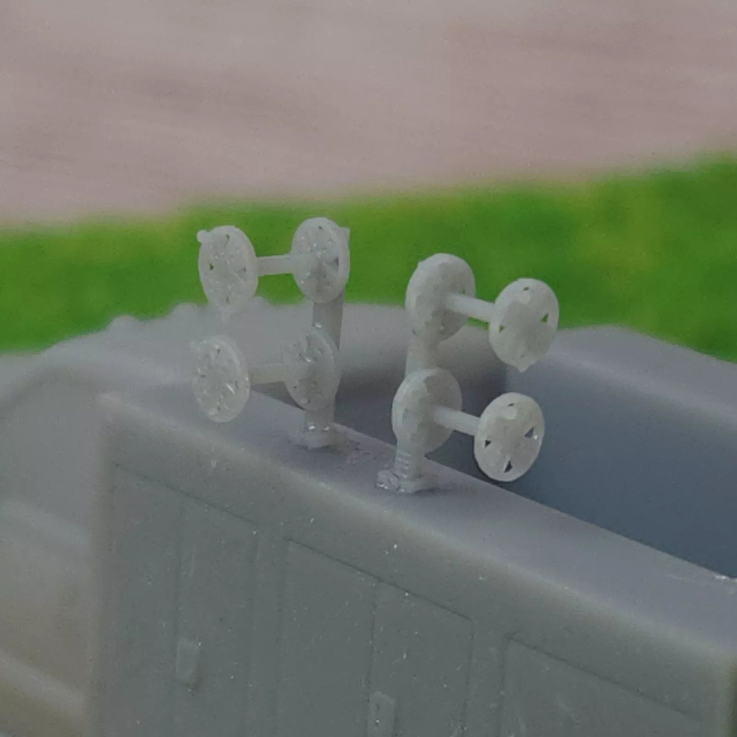1:87 HO Scale 3D Printed Hose Wire Reels Pack of 2