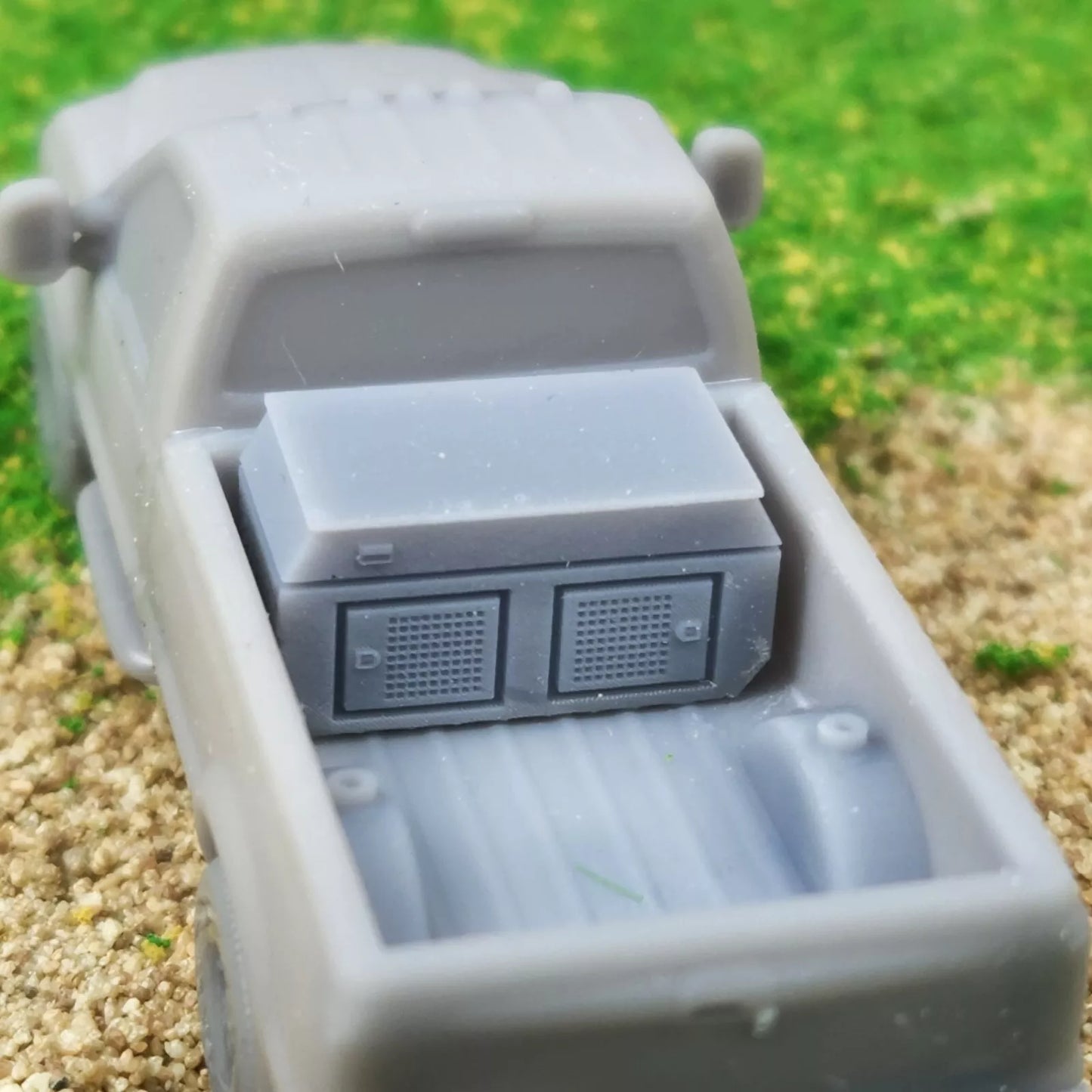 1:87 HO Scale 3D Printed Pickup Truck Bed Dog Carrier Box