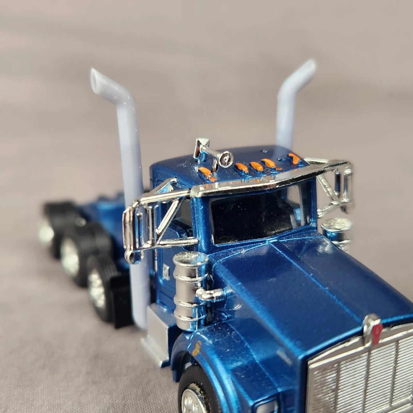 1:87 HO Scale 3D Printed Semi Truck Bull Horn 9" Exhaust Stacks Pair of 2