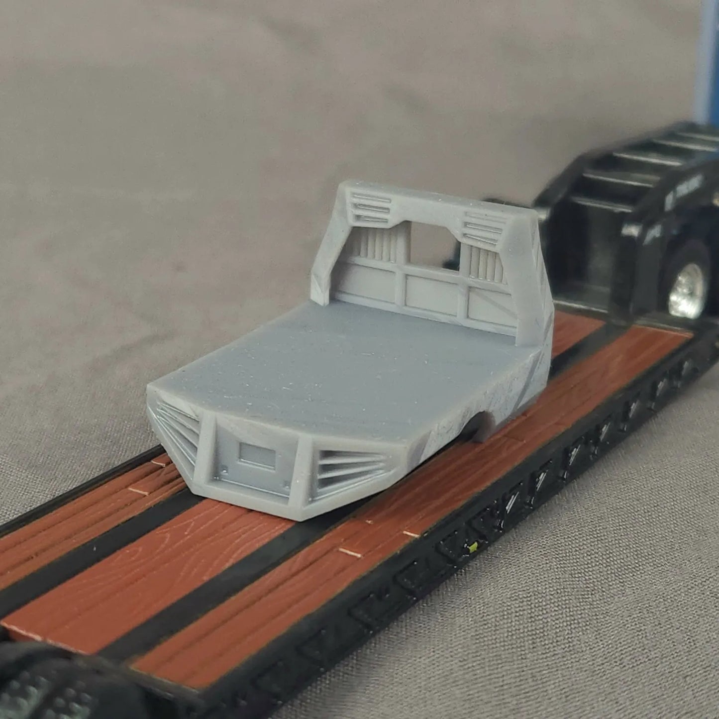 1:87 HO Scale 3D Printed SRW Flatbed V2 Custom Pickup Truck Body