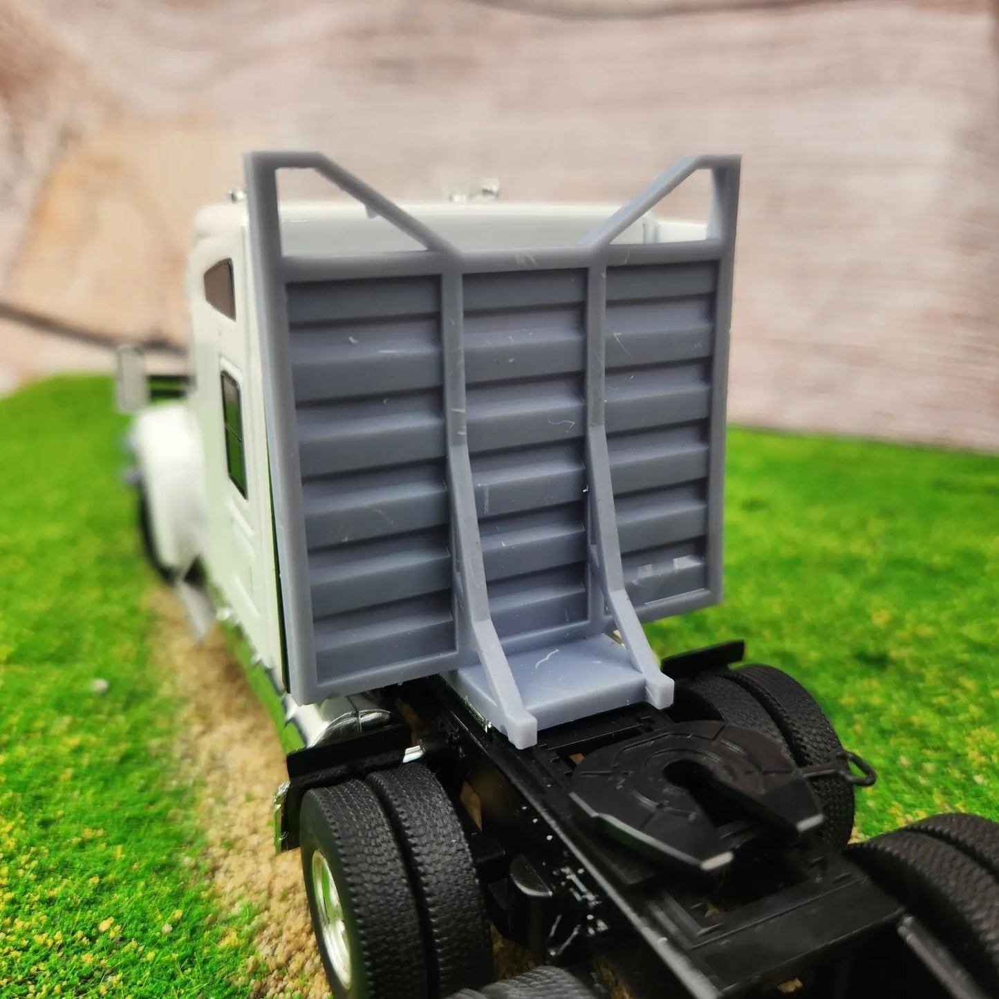 1:50 Scale 3D Printed Semi Truck Logging Headache Rack V1 with Optional Window