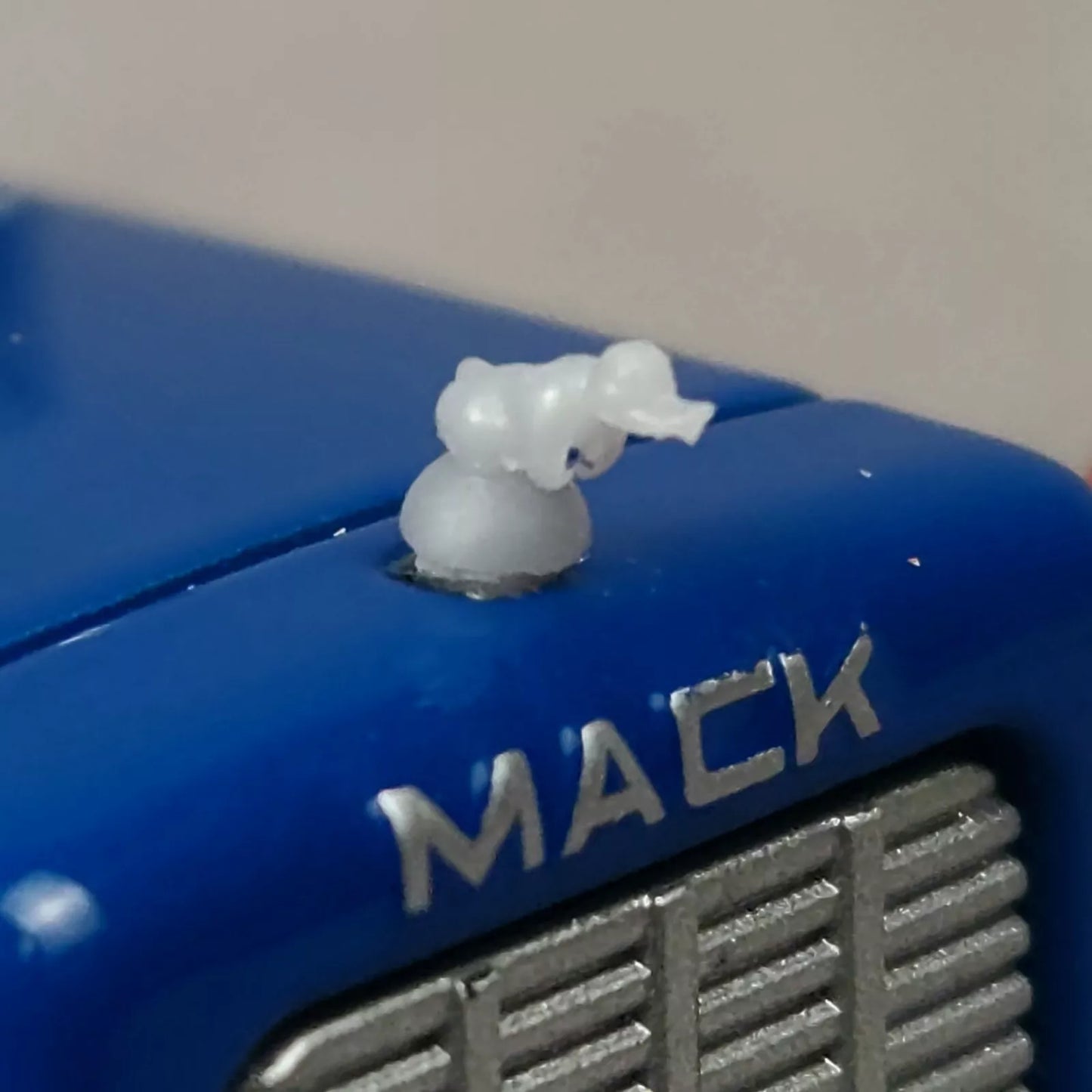 1:64 3D Printed Death Proof Duck Hood Ornament for Mack R Rubber Duck Pair of 2