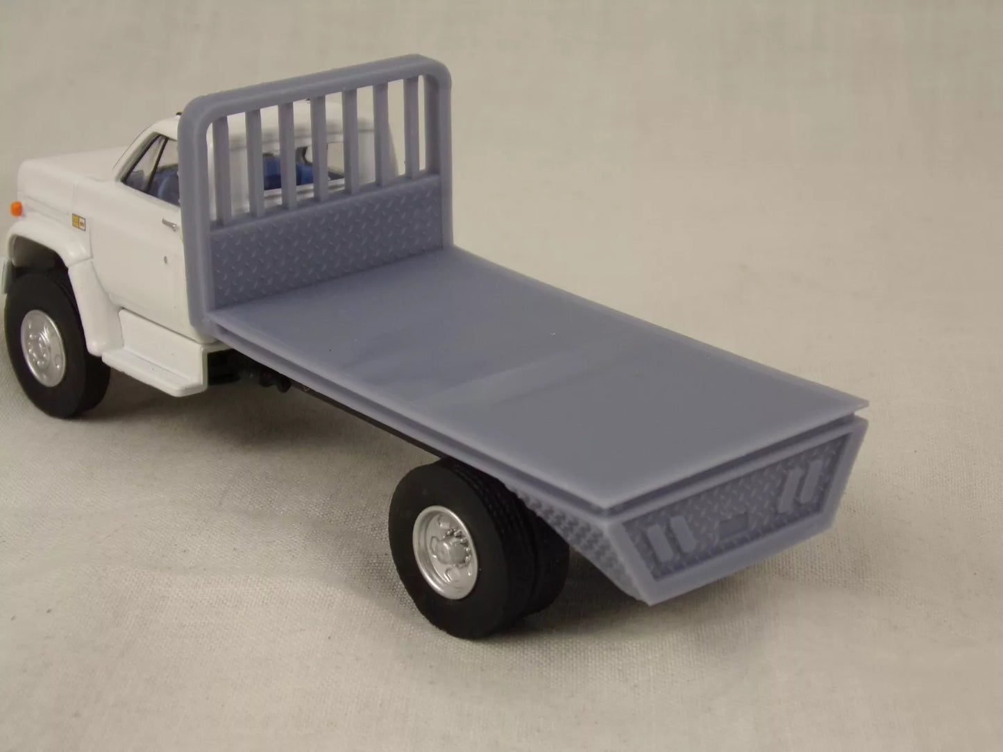 1:64 3D Printed Medium Duty Truck Flatbed for Greenlight GMC C60 or Other Trucks