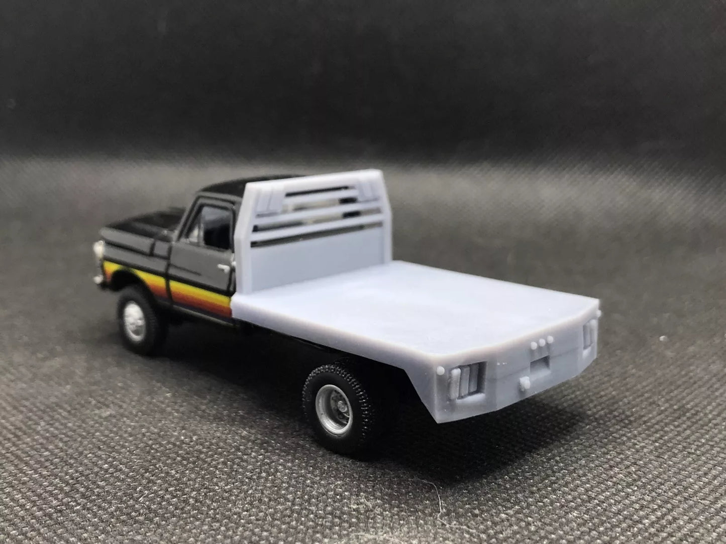 1:64 Scale 3D Printed DRW Flatbed Pickup Truck Body