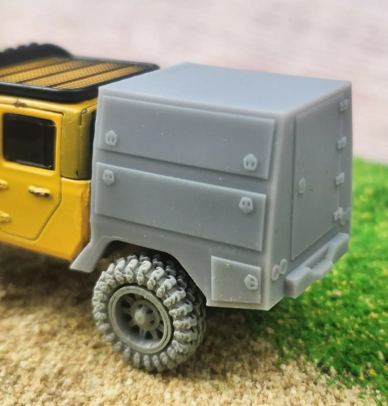 1:64 Scale 3D Printed Overland Adventure Body for Greenlight Jeep Gladiator