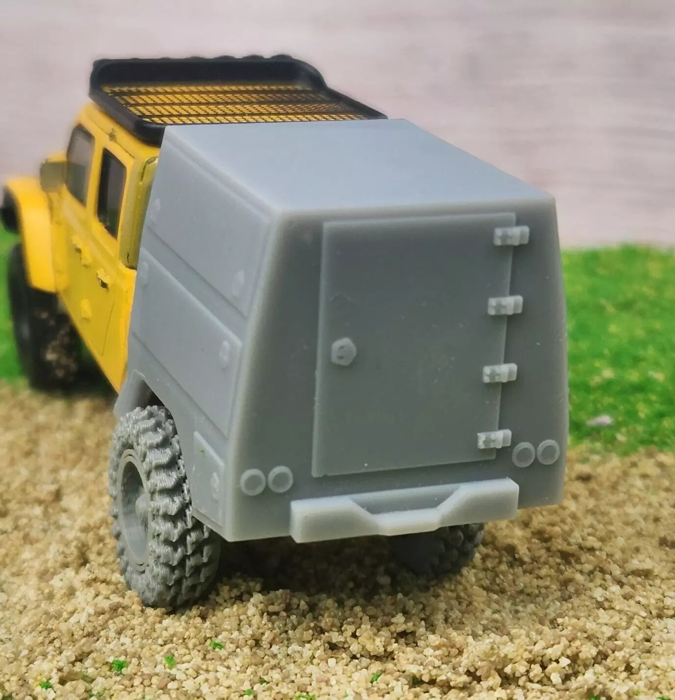 1:64 Scale 3D Printed Overland Adventure Body for Greenlight Jeep Gladiator