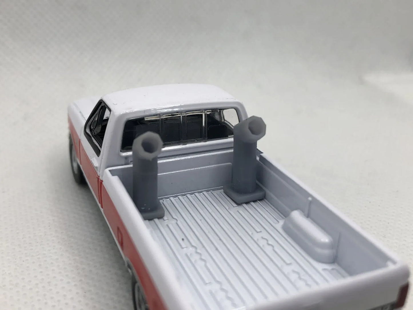 1:64 Scale Octagon Truck Exhaust Stacks Set of 2 for Greenlight M2 Hot Wheels