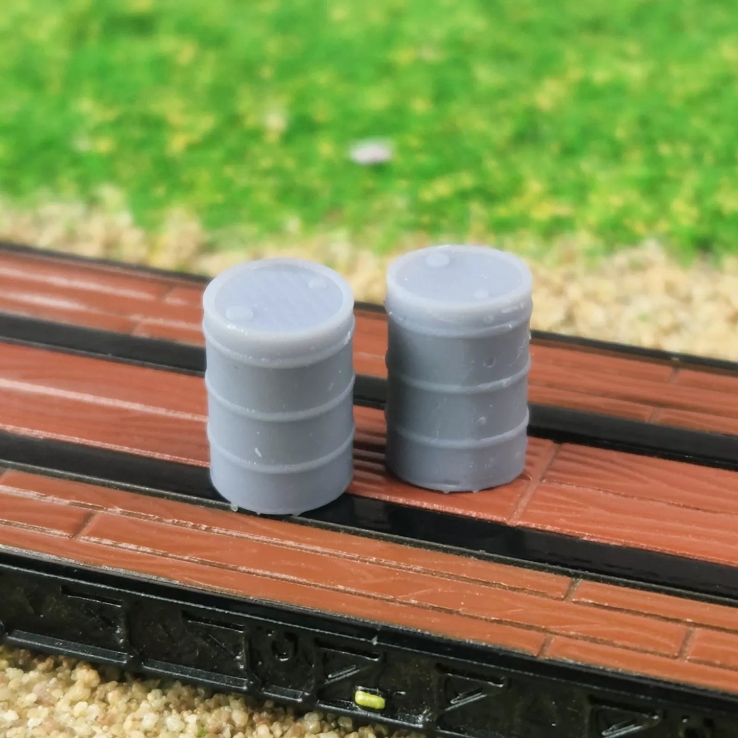 1:87 HO Scale 3D Printed 55 Gallon Barrels Pack Of 2