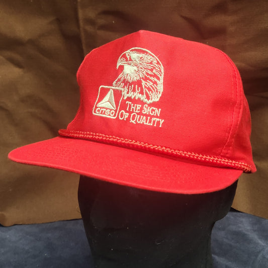 Vintage Citgo Gas The Sign of Quality Embroidered Eagle Snapback Rope Hat