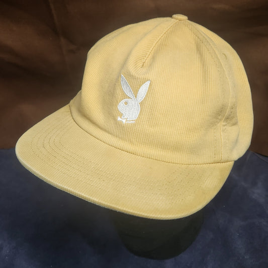 Goodworth & Co X Playboy Corduroy Tan White Snapback Hat