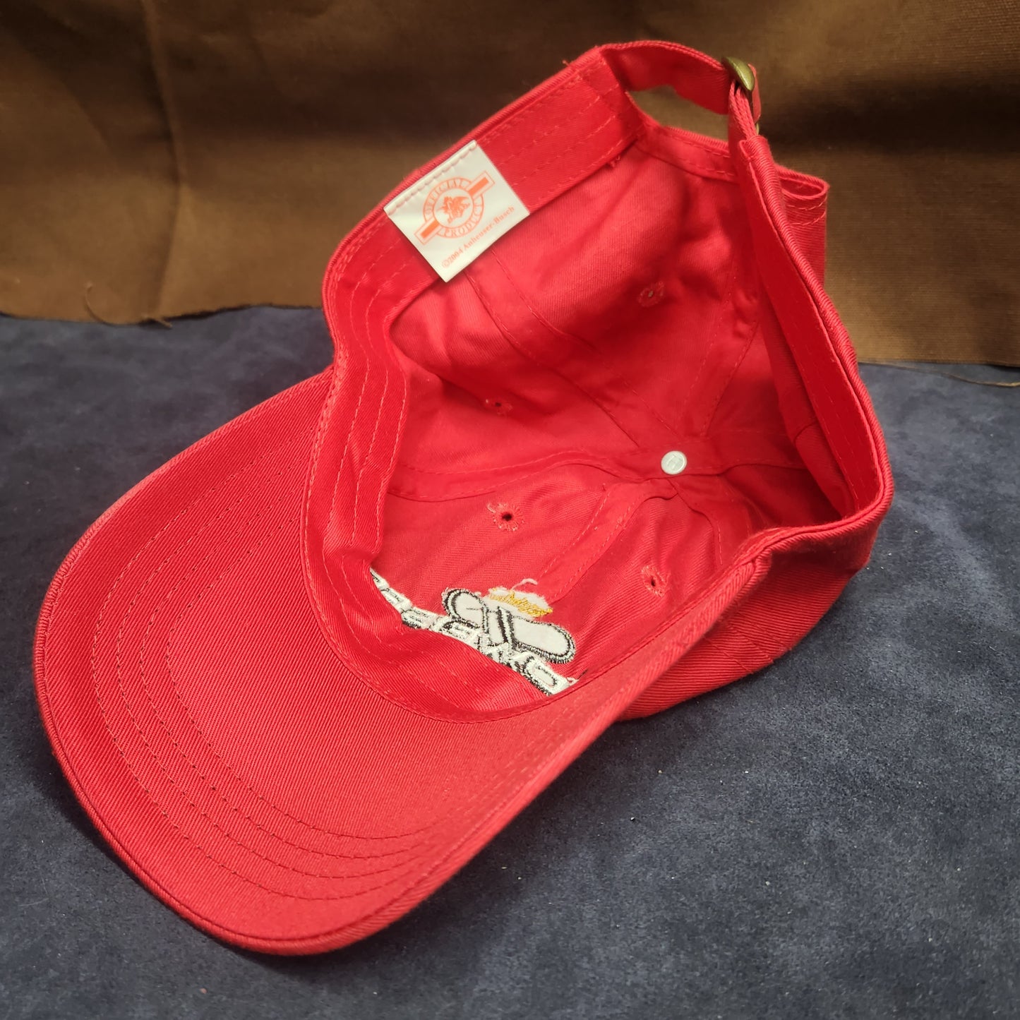 Budweiser Anheuser-Busch Beer Strapback Hat Official Product Red MULTIPLE AVAILABLE