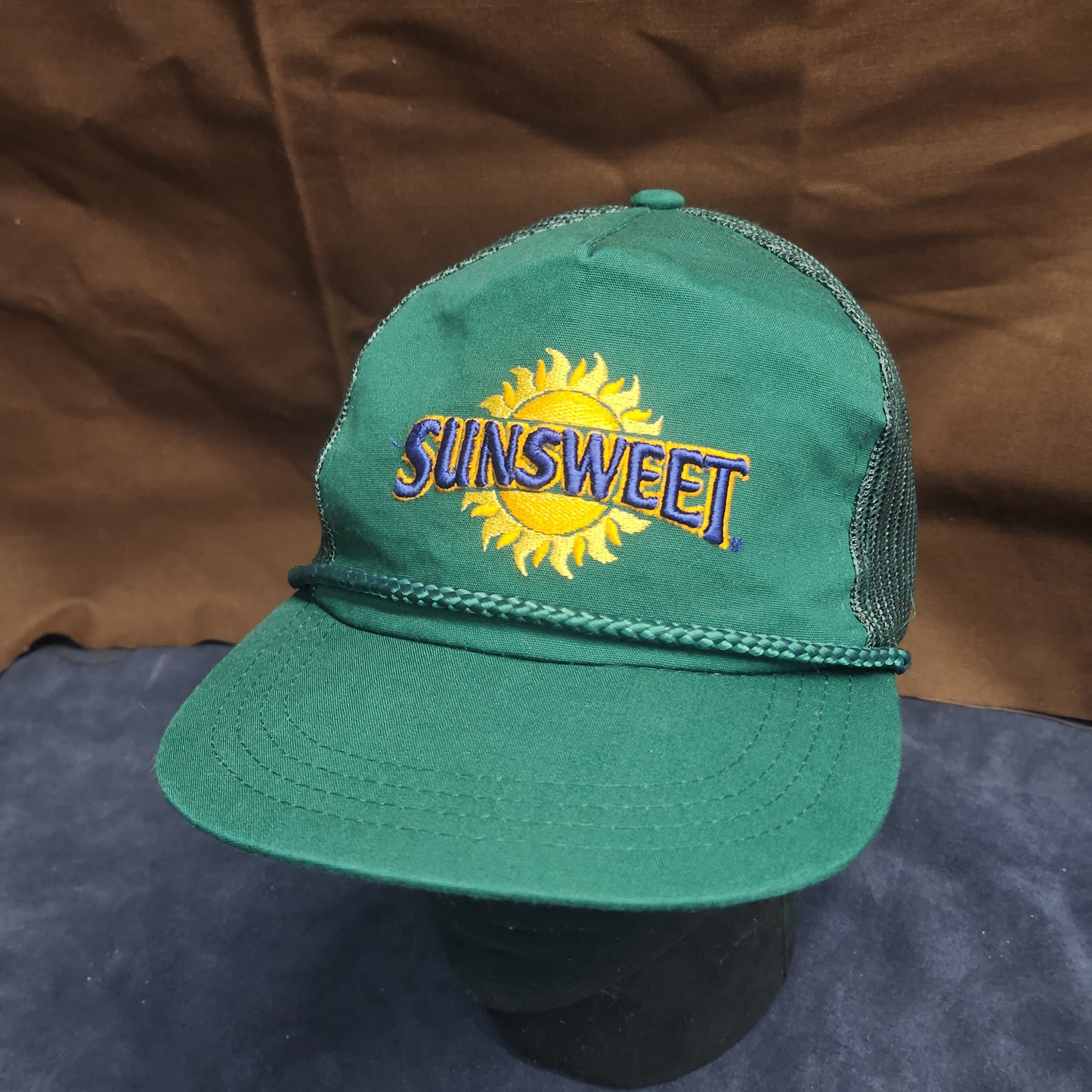 Vintage Sunsweet Growers Inc Snapback Mesh Back Rope Hat Green