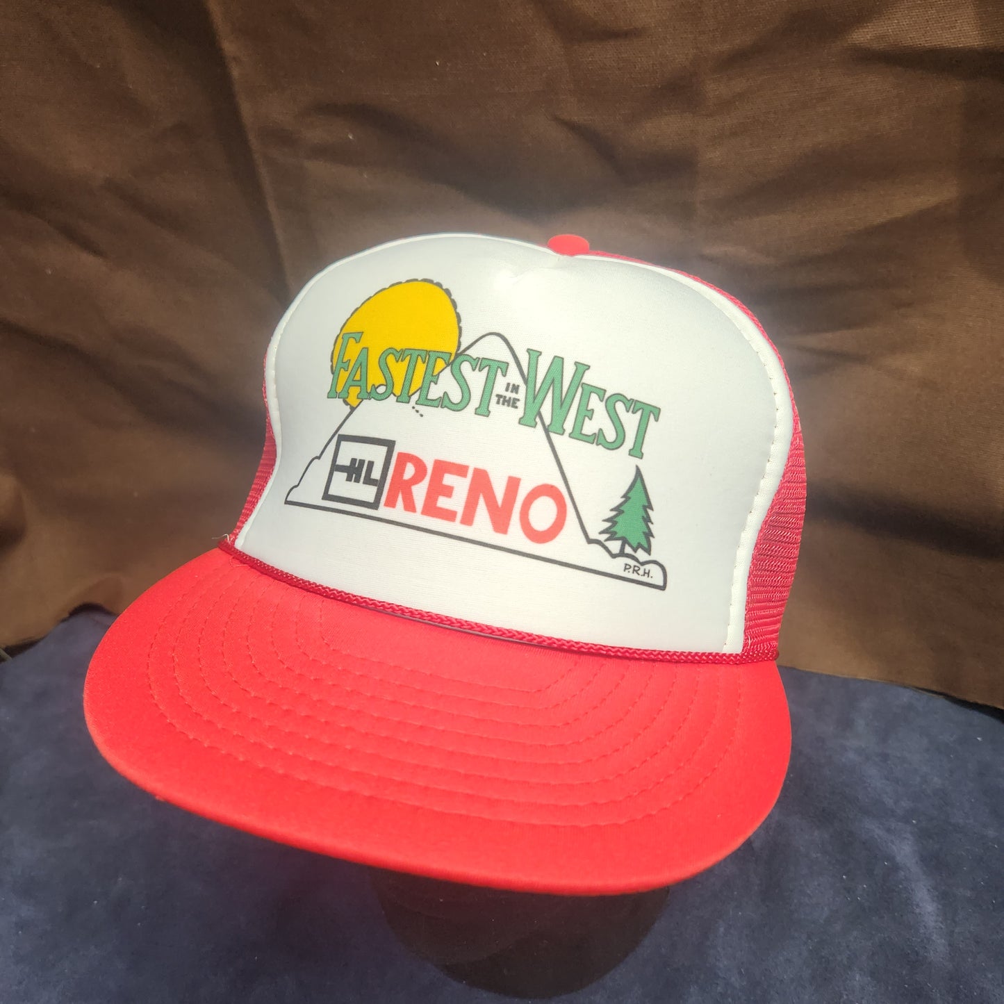 Vintage Fastest in the West OHL Reno Snapback Mesh Back Rope Hat (Ozburn Hessey Logistics?)