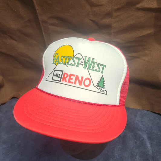 Vintage Fastest in the West OHL Reno Snapback Mesh Back Rope Hat (Ozburn Hessey Logistics?)