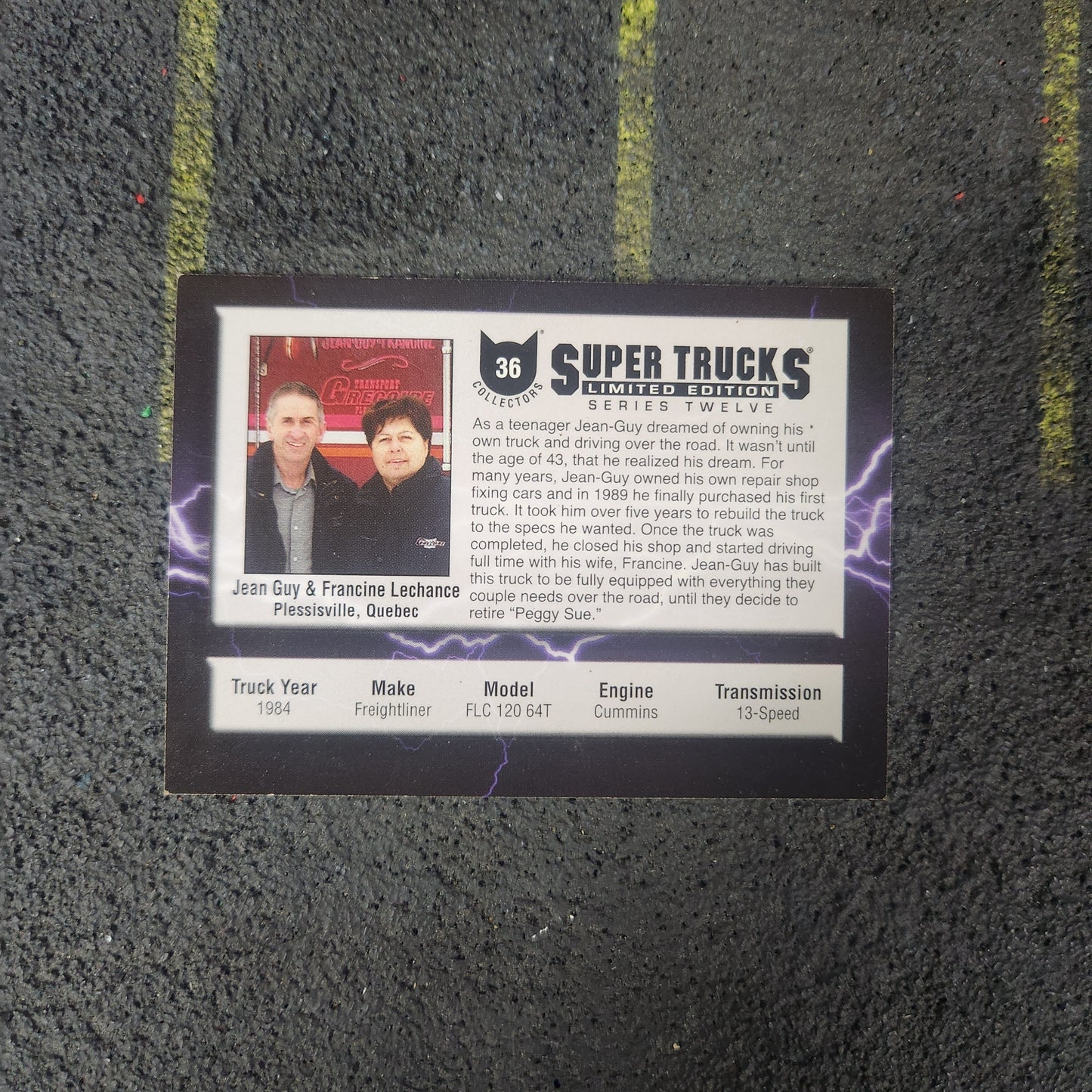 Cat Scale Collectibles Super Trucks Collectible Card