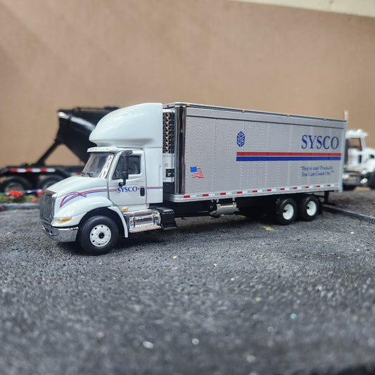 1:64 First Gear Sysco International Day-Cab Straight Truck Reefer Unit Custom Model