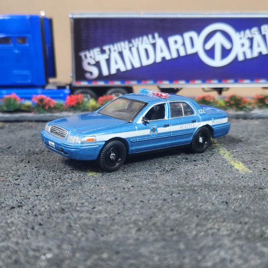 1:64 Scale Greenlight Seattle Police Ford Crown Victoria Interceptor Police Car